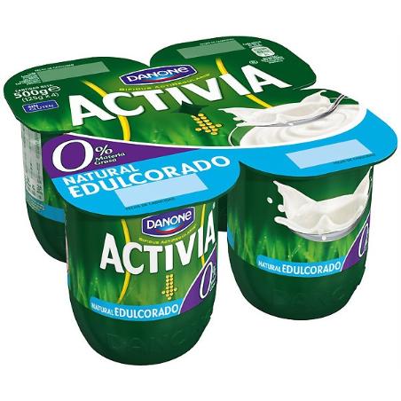 DANONE ACTIVIA 0% NATURAL DESNATADO PACK-4UD