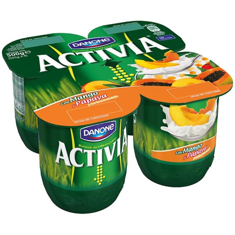 DANONE ACTIVIA CON MANGO PACK-4UD