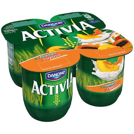 DANONE ACTIVIA CON MANGO PACK-4UD