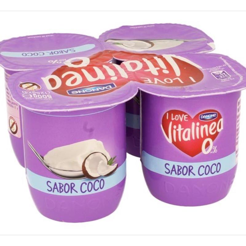 DANONE VITALINEA 0% SABOR COCO PACK-4 UD