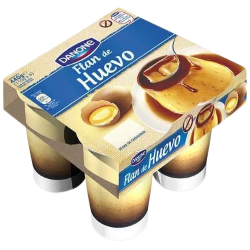 DANONE FLAN DE HUEVO PACK 4X110GRS
