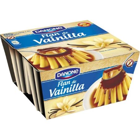 DANONE FLAN VAINILLA DANET 400.GR.PACK-4UD.