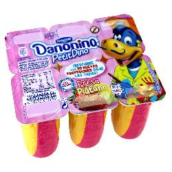 DANONE DANONINO FRESA-PLATANO PACK 6U