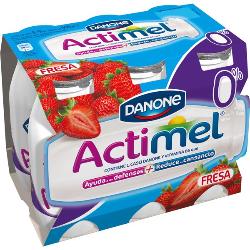 DANONE ACTIMEL 0% DESNATADO FRESA PACK-6 UD