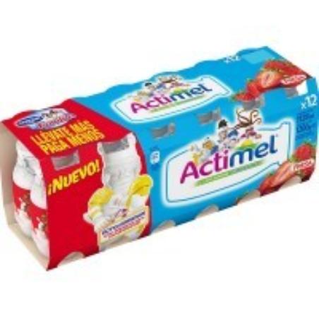 DANONE ACTIMEL LIQUIDO FRESA P/12.UD.