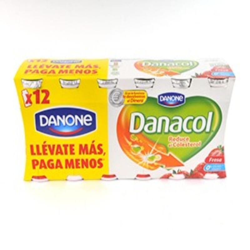DANONE DANACOL FRESA PACK-12UD 1200GR