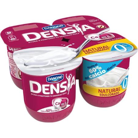 DANONE DENSIA NATURAL EDULCORADO 0% PACK/4UD