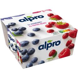 DANONE ALPRO SOJA VEGETAL ARANDANO/F.ROJOS P/4 UD