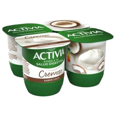 DANONE ACTIVIA CREMOSO COCO P/4UD