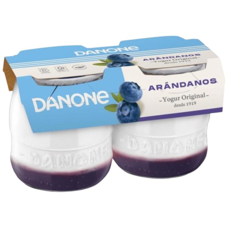 DANONE YOGUR SABOR ARANDANOS PACK 2 UD