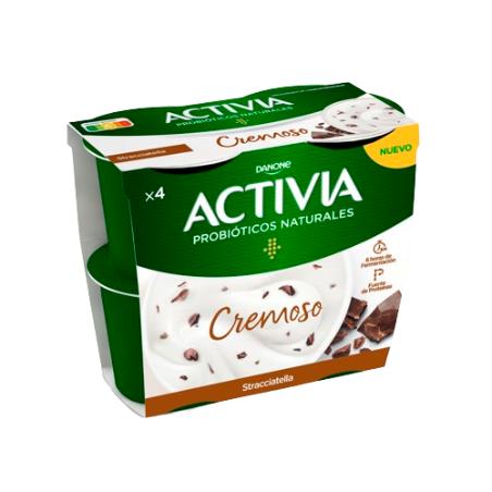 DANONE ACTIVIA CREMOSO STRACCIATELLA PACK-4 UD