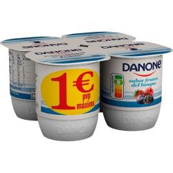 DANONE YOGUR SABOR FRUTAS-BOSQUE P/4 UD