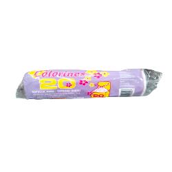 B/BASURA 45X47 BAÑO COLORINES B/20 UD