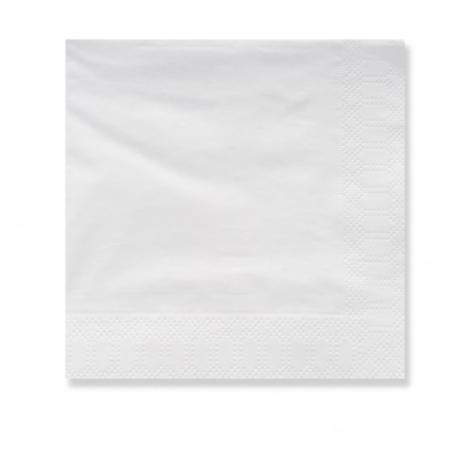 SERVILLETA 20X20 2.PLIS BLANCA TISSUE/D.C P/100 UD