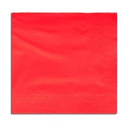 SERVILLETA 20X20 2.PLIS ROJA TISSUE/D.CLEV P/100 U