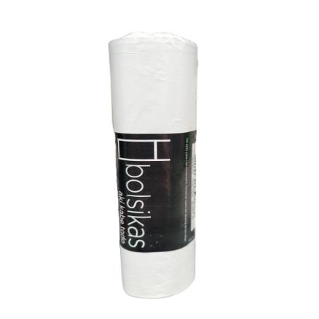 B/BASURA 41X36 PAPELERA MINI BLANCA BOLSIKA B/50U