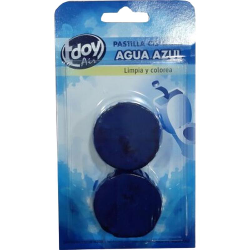 LIMPIADOR WC TDOY PASTILLAS CISTERNA AZUL PACK-2UD