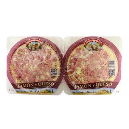 PIZZA CASATARRD/225.GR.JAMON/QUE.P/2 UD