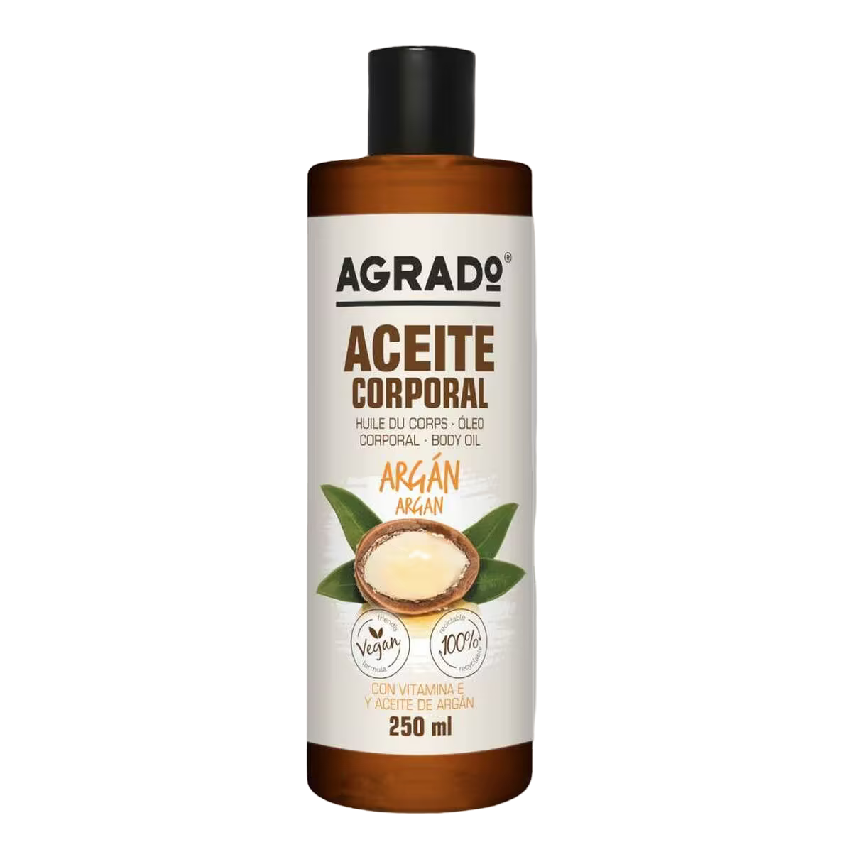 ACEITE CORPORAL AGRADO ARGAN  BOTE 250 ML