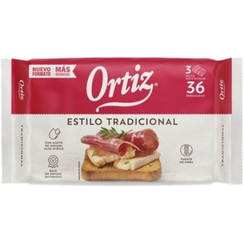 BISCOTTE TRADICIONAL ORTIZ P/36 REBANADAS