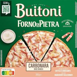 PIZZA  CONG. BUITONI FORNO PIETRA CARBONARA 300GR.