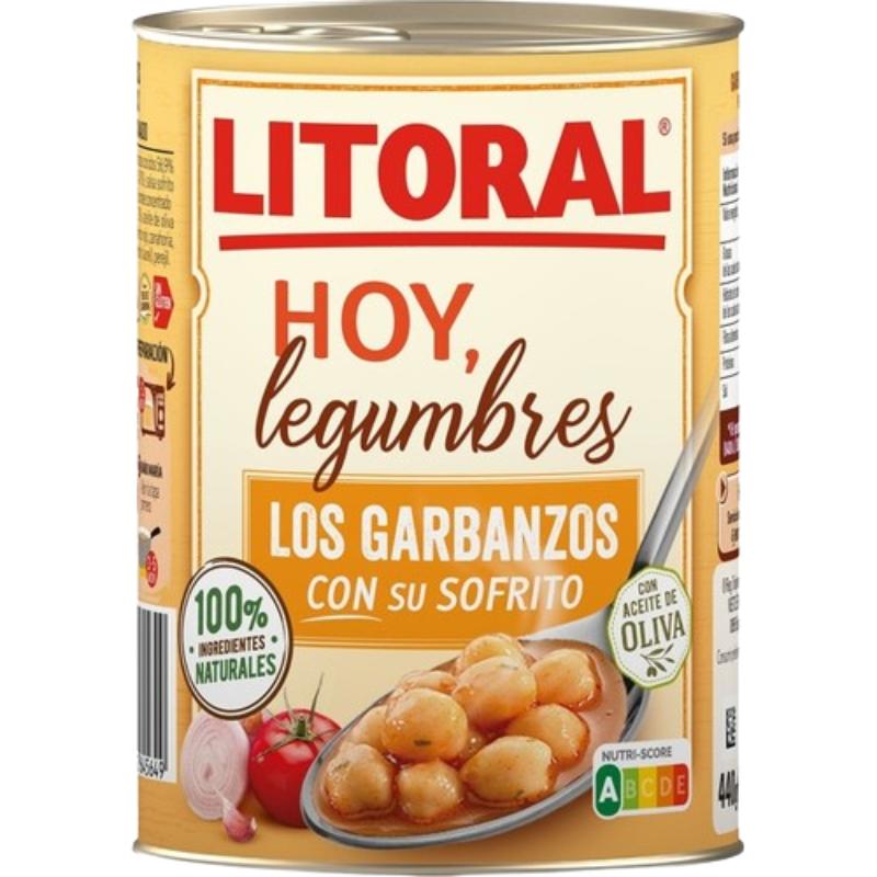 GARBANZO LITORAL C/SOFRITO (HOY LEGUMBR) L/430G
