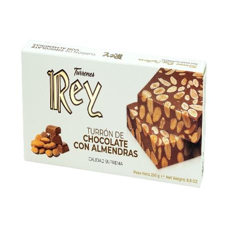 TURRON REY CHOCOLATE-ALMENDRAS EST/250 GR
