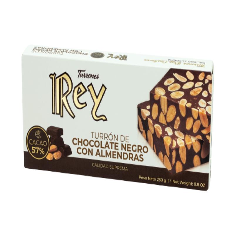 TURRON REY CHOCOLATE NEGRO ALMENDRA EST/250 GR