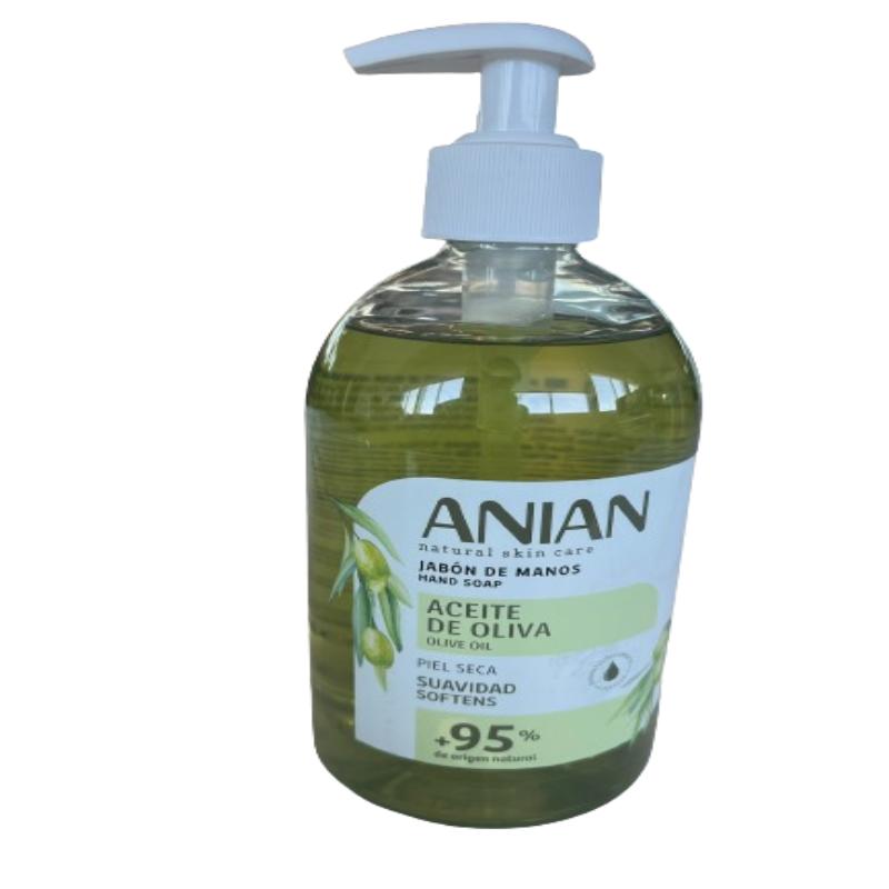 JABON MANOS LIQUIDO ANIAN ACEITE OLIVA DF/500 ML