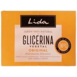 JABON PASTILLA LIDA GLICERINA NATURAL PACK-2 UD