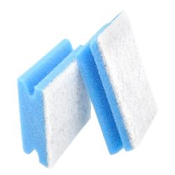 ESTROPAJO PAMEX AZUL C/ESPONJA NO RAYA PACK-4 