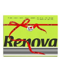 SERVILLETA 30X32 RENOVA COLORES 1 CAPA P/70 UD