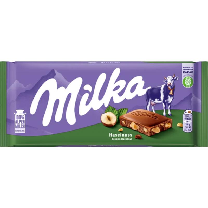 CHOCOLATE MILKA CON AVELLANAS T/95 GR