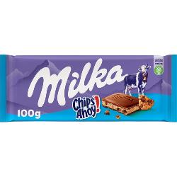CHOCOLATE MILKA CHIPS AHOY T/100 GR