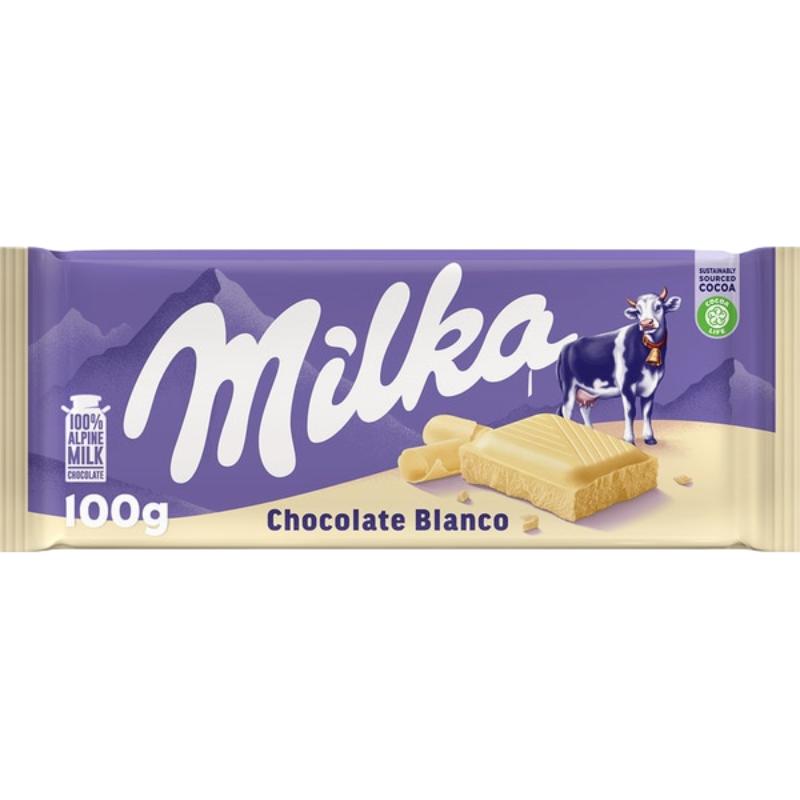 CHOCOLATE MILKA BLANCO T/90 GR