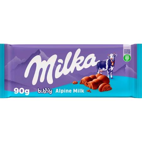 CHOCOLATE MILKA BUBBLY P/90 GR
