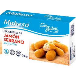 CROQUETA SIN GLUTEN MAHESO JAMON  B/300 GR
