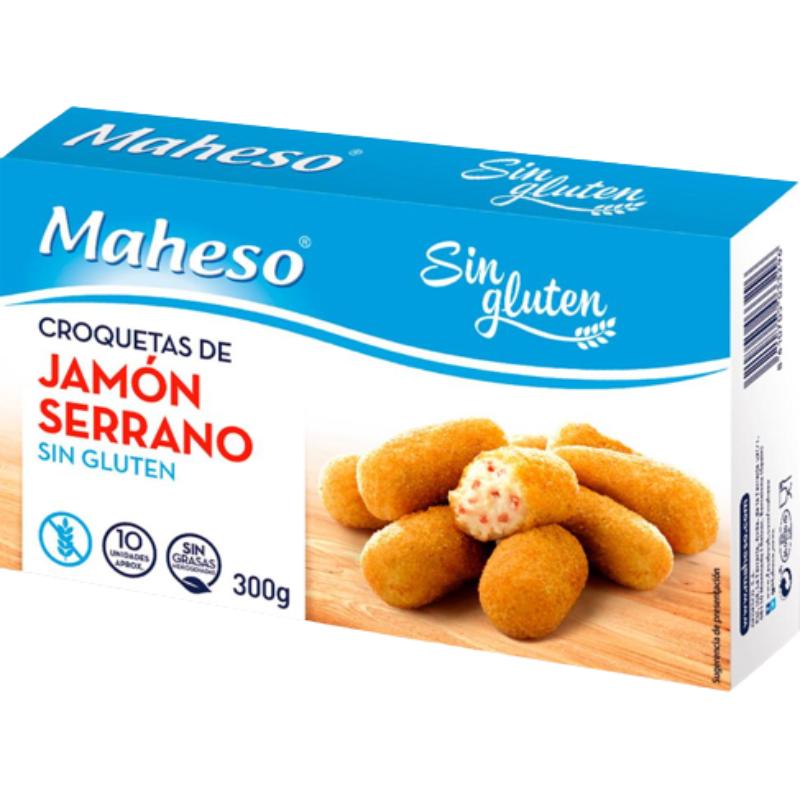 CROQUETA SIN GLUTEN MAHESO JAMON  B/300 GR
