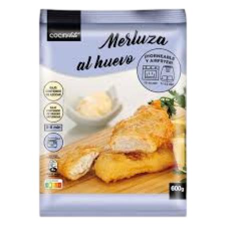 COCINARTE MERLUZA AL HUEVO B/600 GR