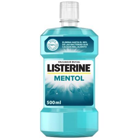 ENJUAGUE BUCAL LISTERINE MENTOL B/500 ML