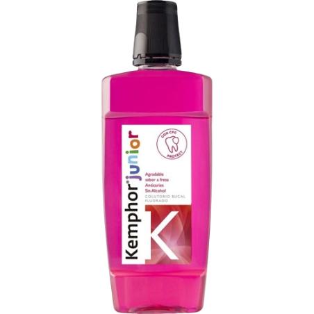 ENJUAGUE BUCAL KEMPHOR JUNIOR S/FRESA B/500 ML