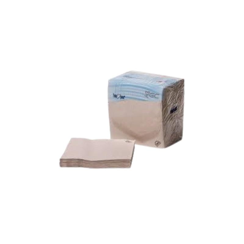 SERVILLETA 40X40 "GC" 2/C NATURE  P&P  PAQ/100 UD