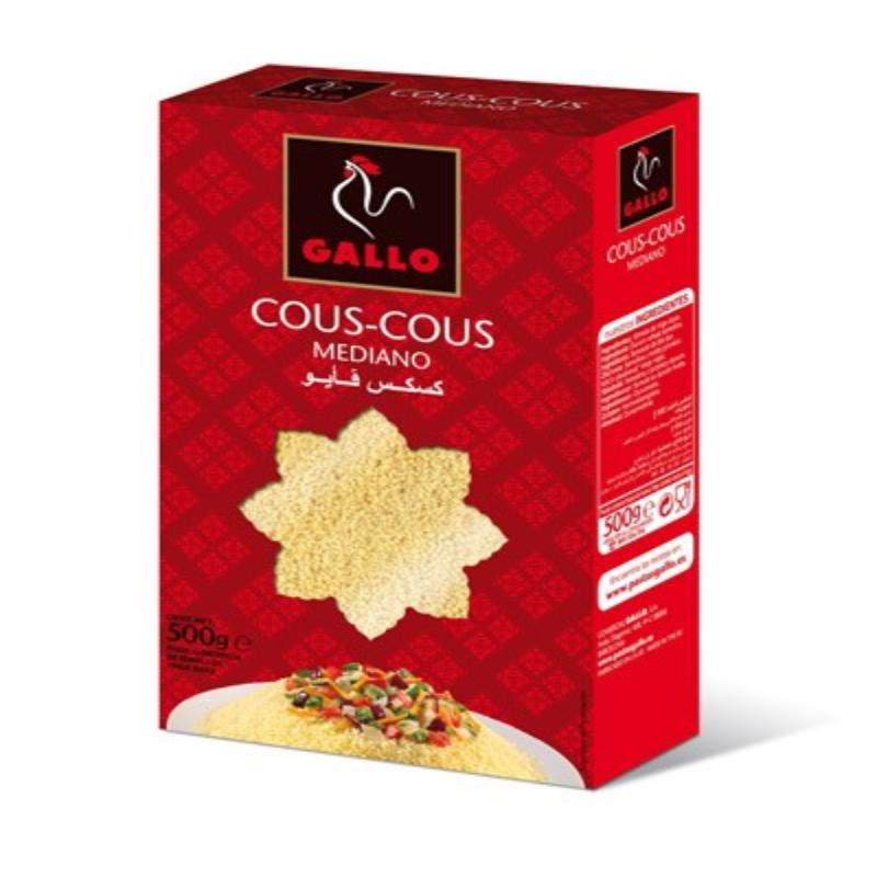 COUS-COUS MEDIANO DE PASTAS GALLO 500.GR