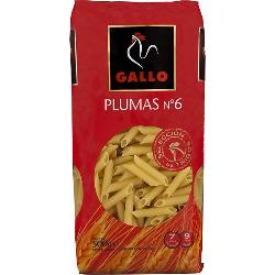 MACARRONES GALLO PLUMA/6 B/400 GR