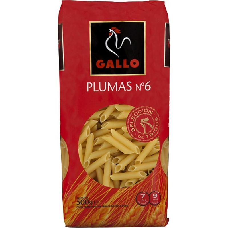 MACARRONES GALLO PLUMA/6 B/400 GR