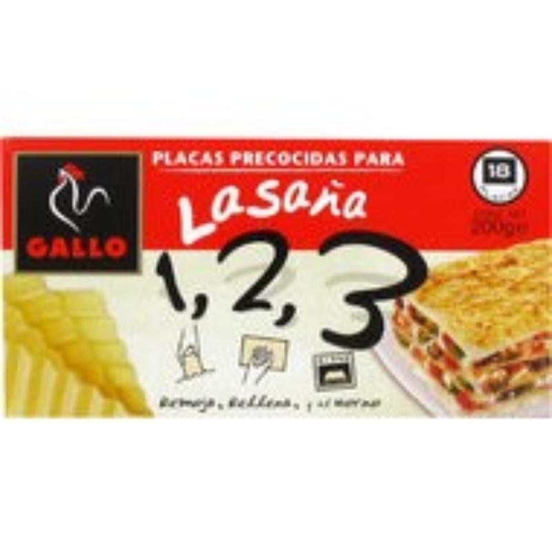 LASAÑA GALLO PLACAS PRECO. PAQ/224 GR