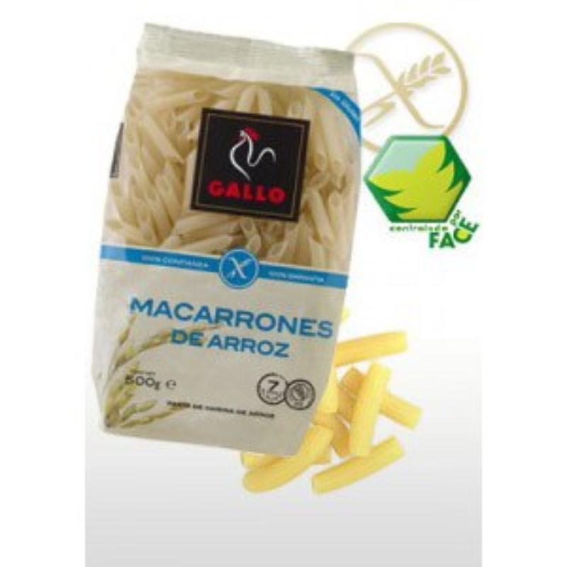 MACARRONES GALLO ARROZ S/GLUTEN B/450 GR