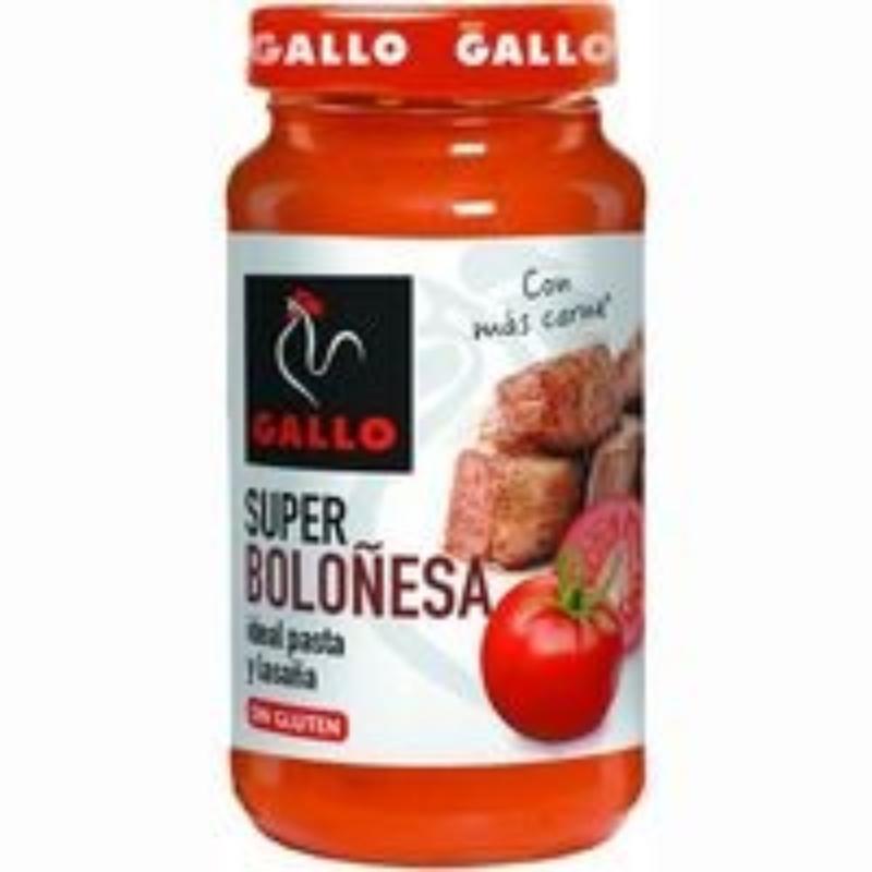 SALSA BOLOÑESA GALLO SIN GLUTEN T/C-350 GR