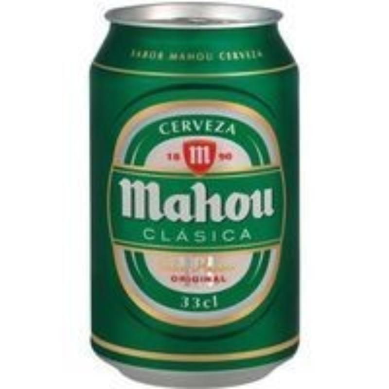 CERVEZA MAHOU CLASICA LATA 33 CL ( VERDE )
