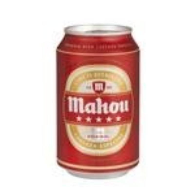 CERVEZA MAHOU 5***** LATA 33 CL ( ROJA )